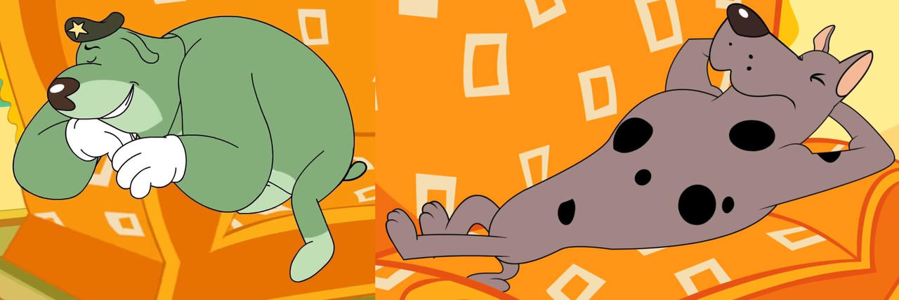 Colonel and Ballu asleep by Wobbley on DeviantArt