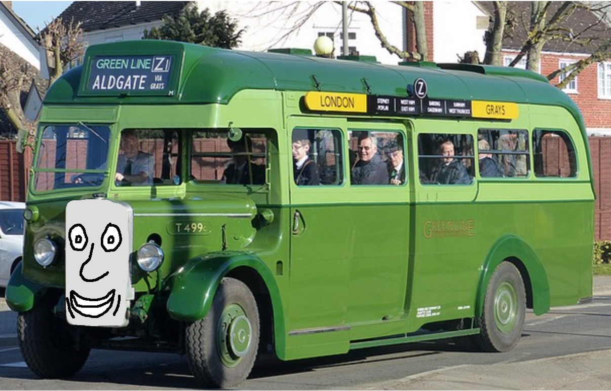 Lou the green bus by Wobbley on DeviantArt