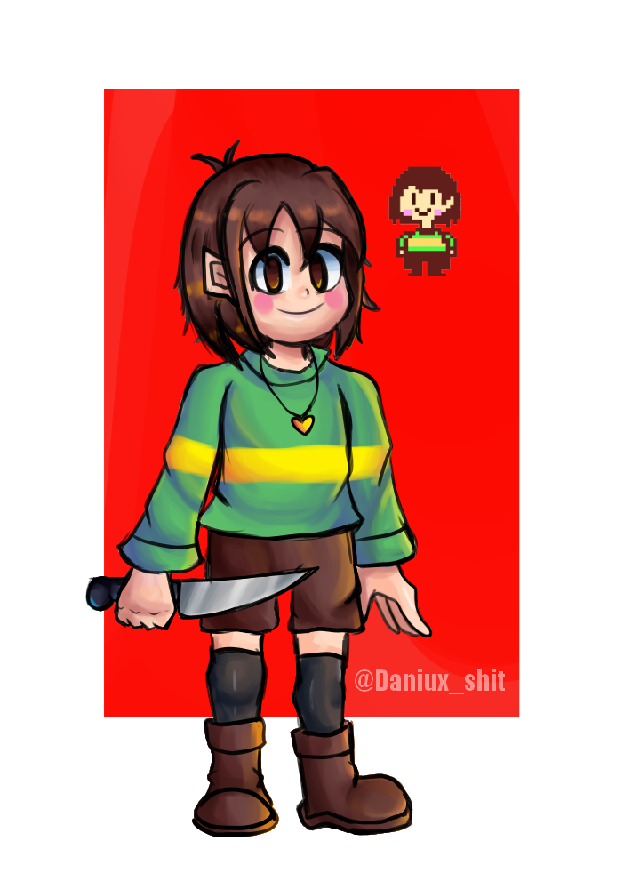 Chara (undertale fanart) by GiaTheDragon on DeviantArt