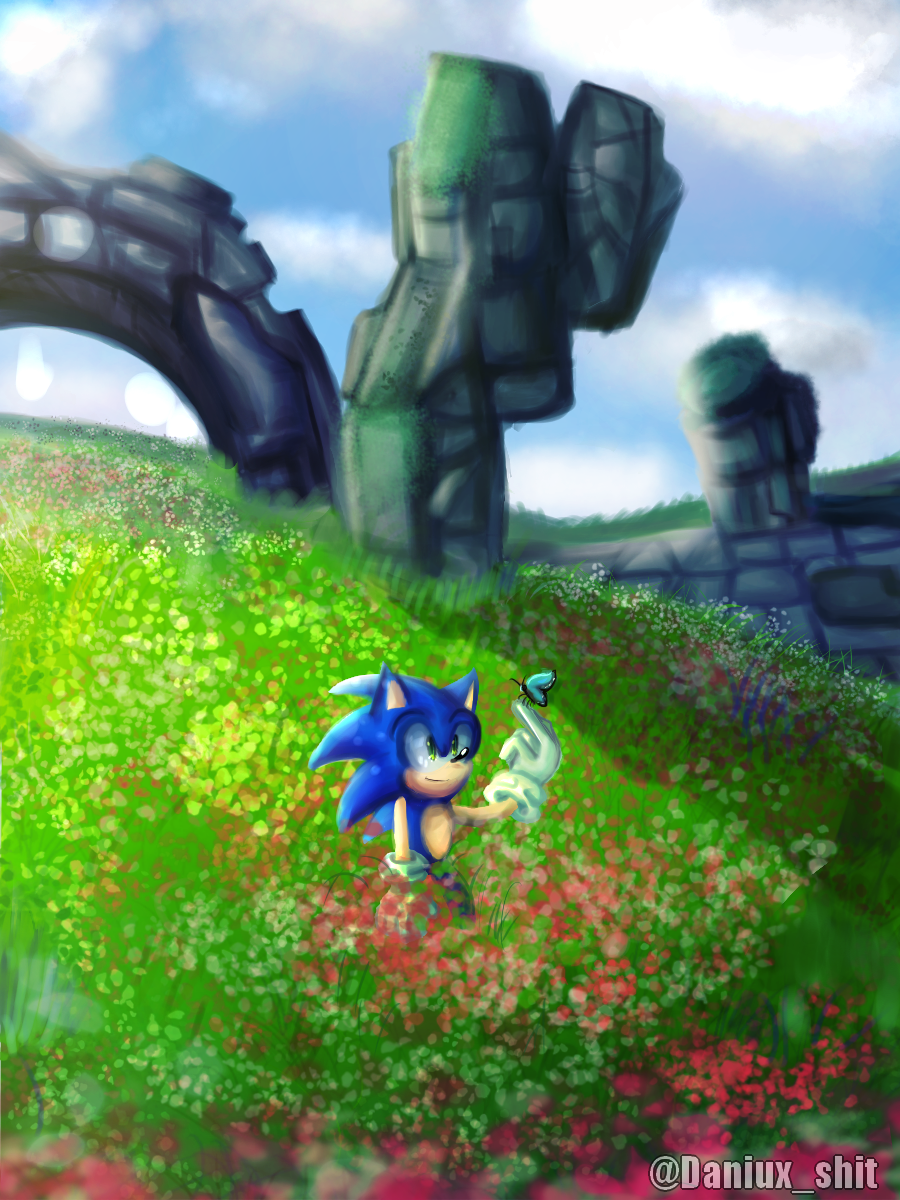 Sonic Colors:Rise of the Wisps Super Sonic fanart by Daniuxshit on