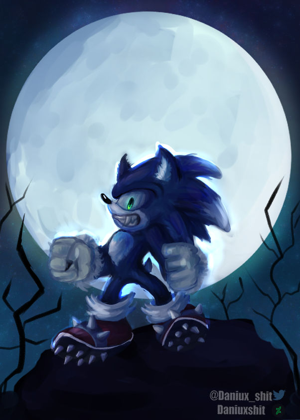 Sonic the werehog fanart by Daniuxshit on DeviantArt