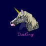 Dapple-Gray Unicorn Head