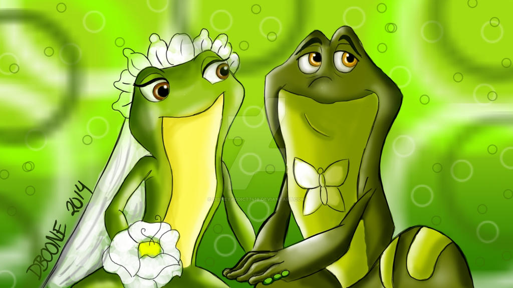 Tiana and NaveenFrog Wedding by disneyaddict7418 on DeviantArt