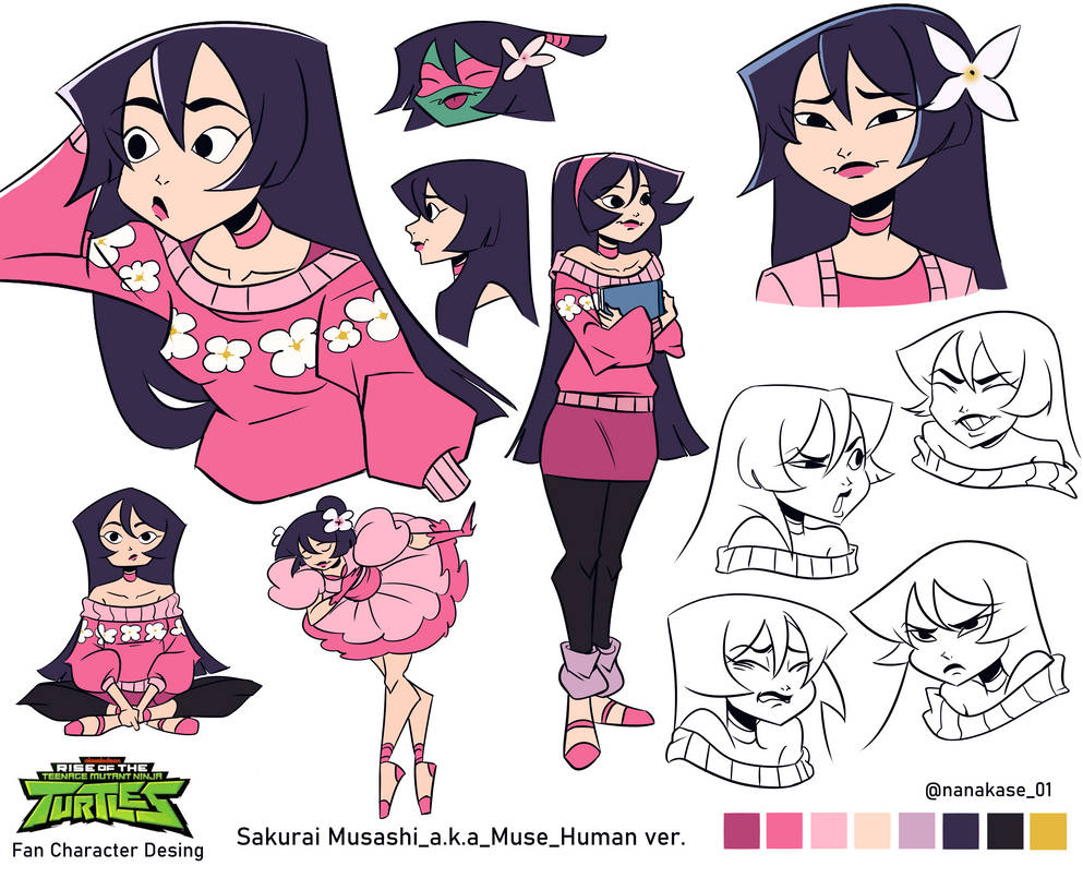 Body Base Rottmnt Lizard Musa ROTTMNT version humana Ficha de personaje by GwenNanakase on ...