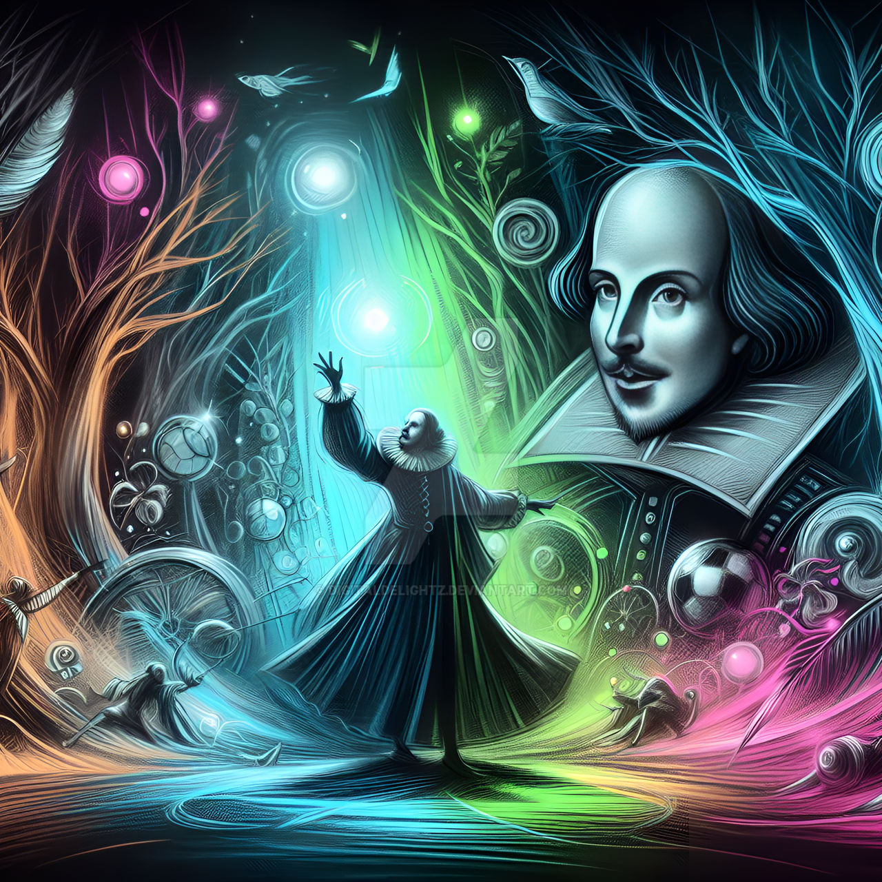 William Shakespeare by digitaldelightz on DeviantArt