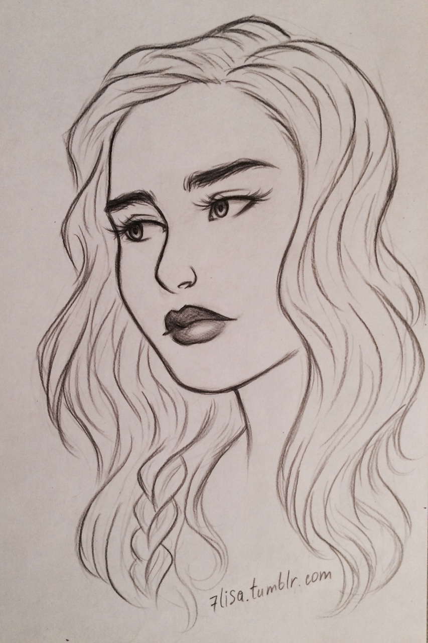 Daenerys sketch by 7Lisa on DeviantArt