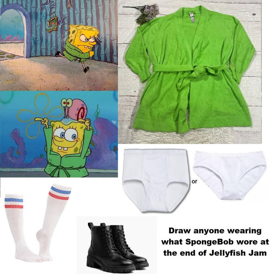 Draw anyone wearing what SpongeBob wore in JFJ