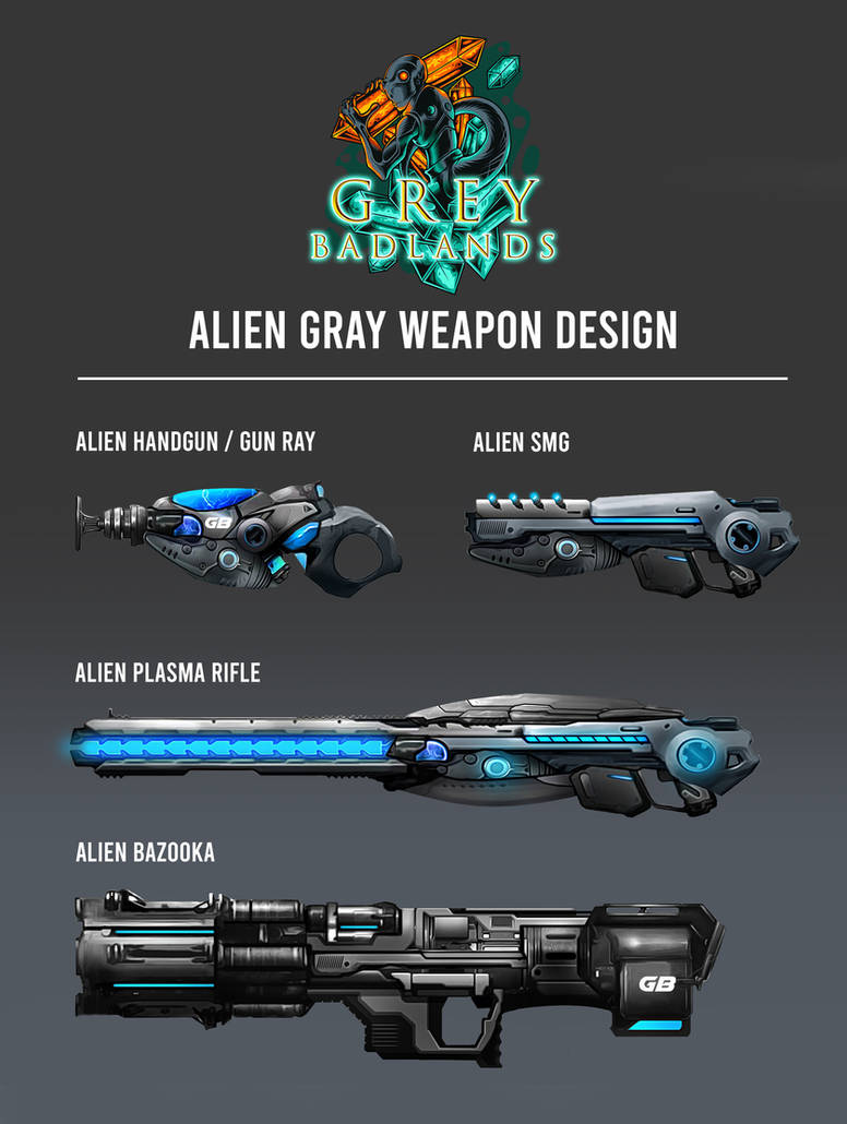 Alien Weapon Design Set by nicholaskoo94 on DeviantArt