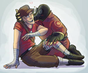 TF2- Pyro x Scout