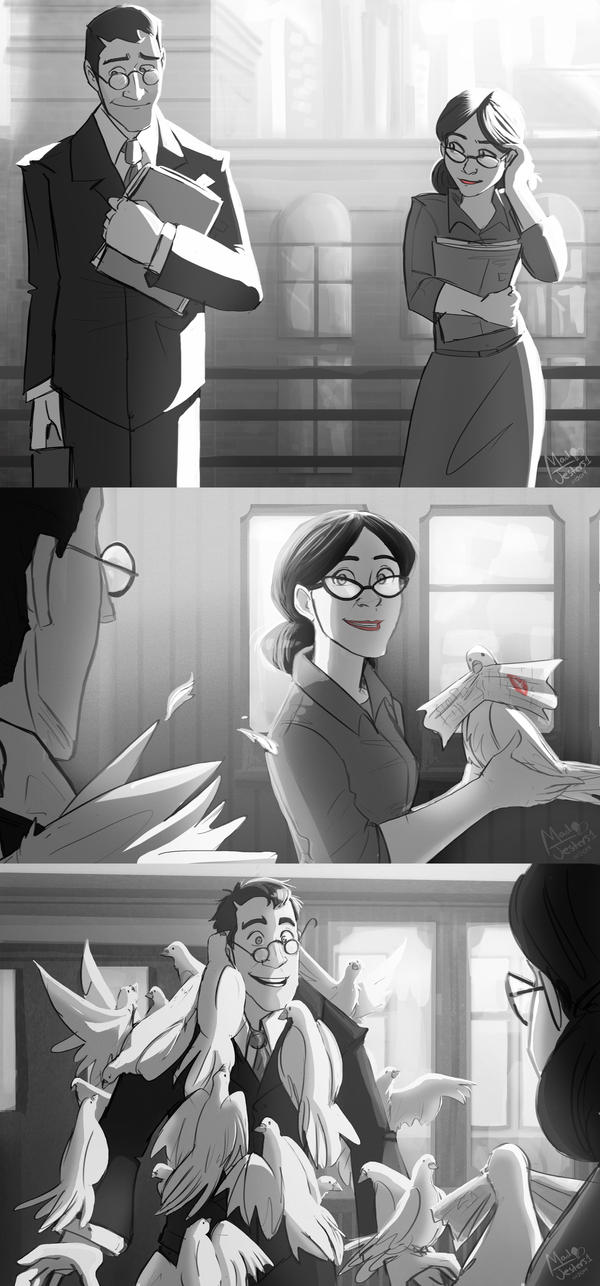 TF2- Paperman PaulingxMedic