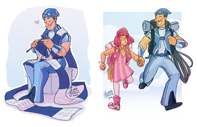 Lazy Town- Sportacus and Stephanie