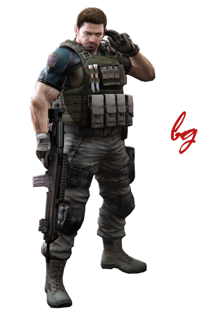 Chris Redfield Rpd Chris Redfield render by Badgirl5 on DeviantArt