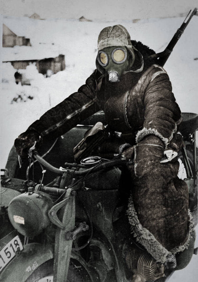 German Dispatch Rider by ww2amateurcolour on DeviantArt