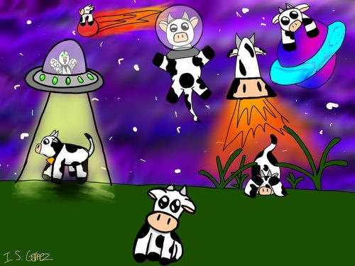 Cow Multiverse Space cows.. by CrystalWolf098776 on DeviantArt