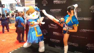 Chun Li Vs Hello kitty Chun Li