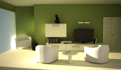 green living room