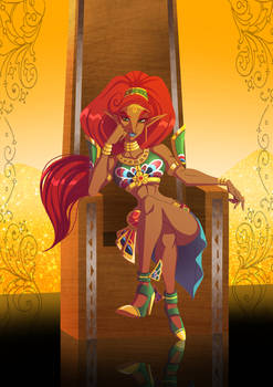 Lady Urbosa on her throne