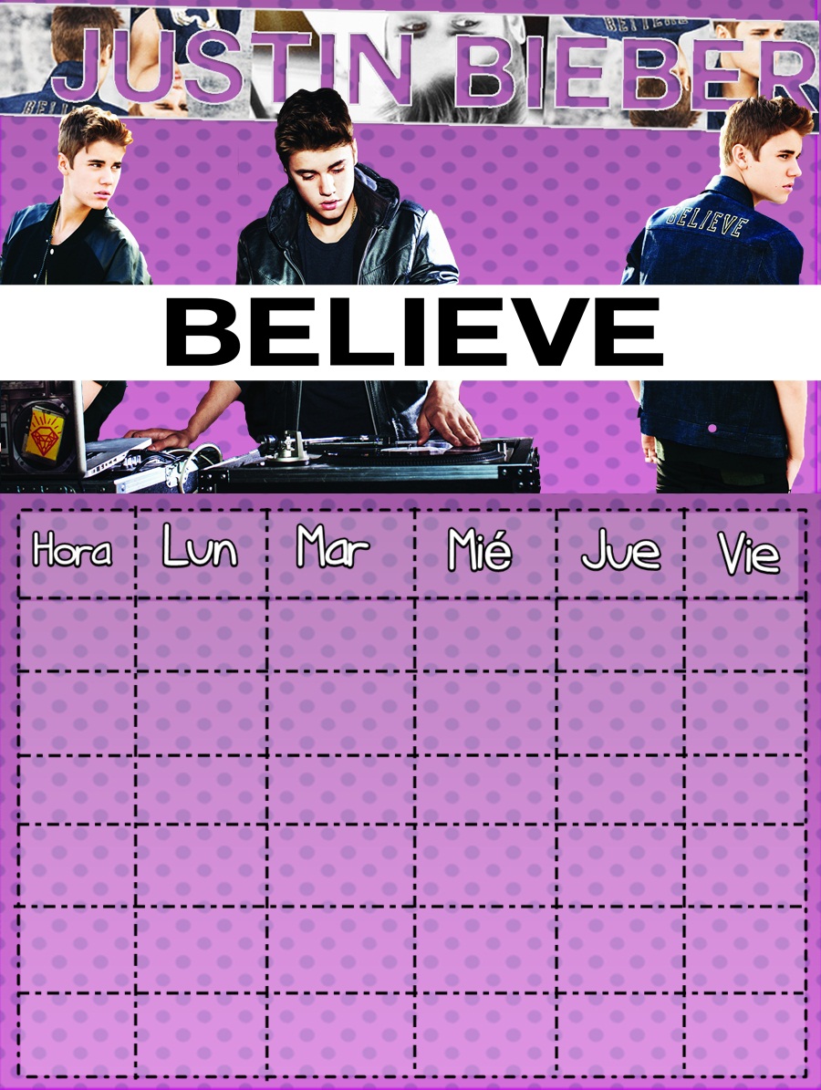 Horario Justin Bieber by MaarianaSwag on DeviantArt