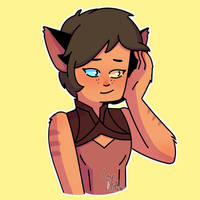 Catra with short hair_part1 by Lup-Draw