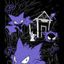 Gengar, Mimikyu, Gastly And Haunter - Pokemon T-shirt