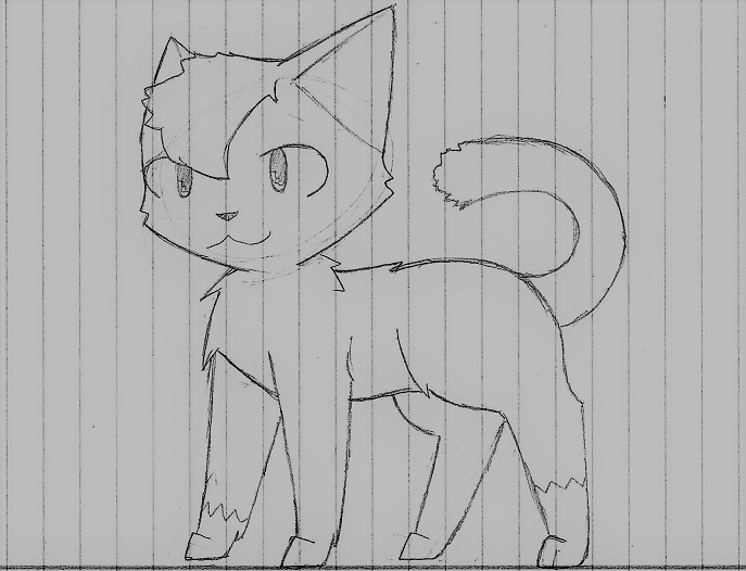 School Sketch: Kitty