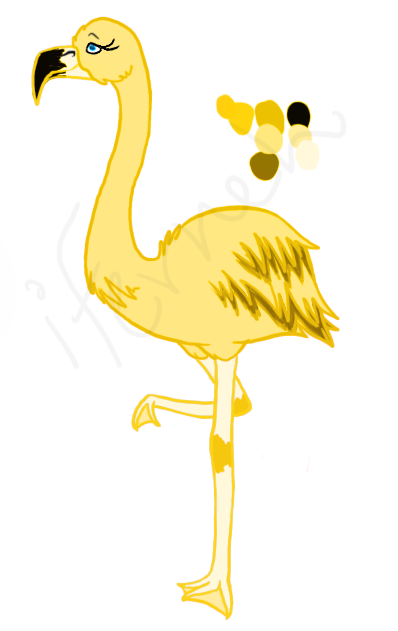 The Gold Flamingo