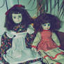 Old porcelain dolls