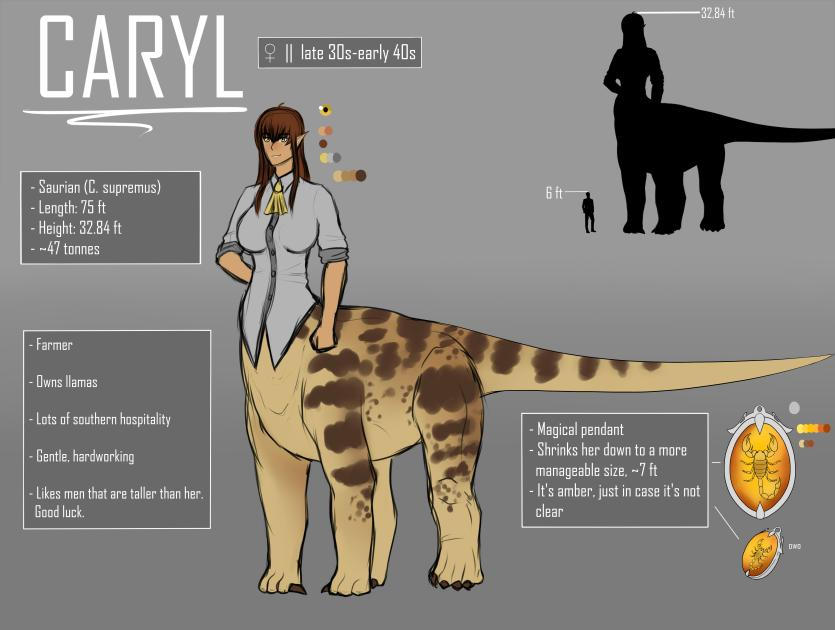 Caryl Character Caryl ref by GrandkingofCalamity on DeviantArt