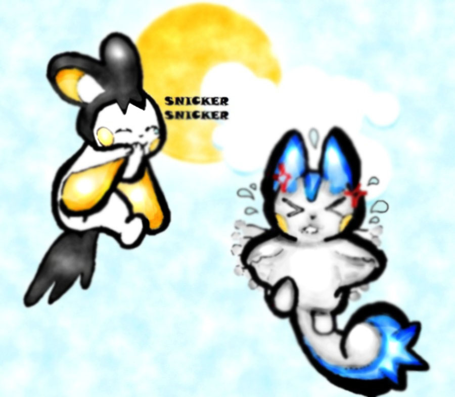 Emonga And Pachirisu By Cystal The Wolf On Deviantart