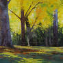 Autumn Park - oil painting