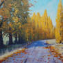 Autumn Road Tarana Painting