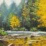 Autumn River Painting