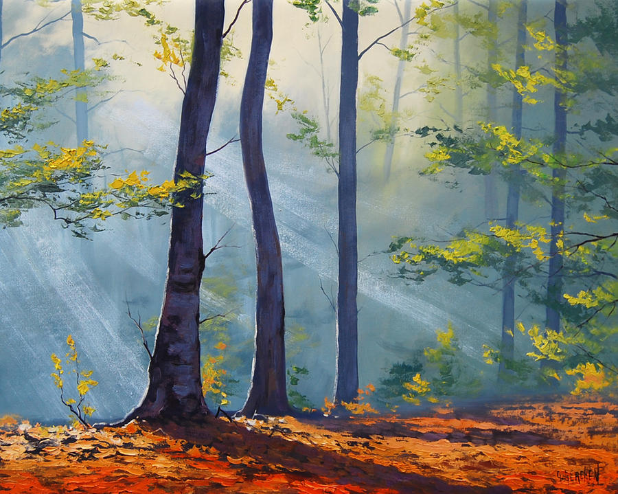 Forest Sunlight Painting