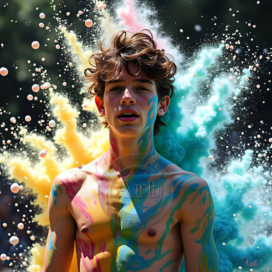 Men-in-body-paint-splat-fun-147 Sample by JeffDupler on DeviantArt