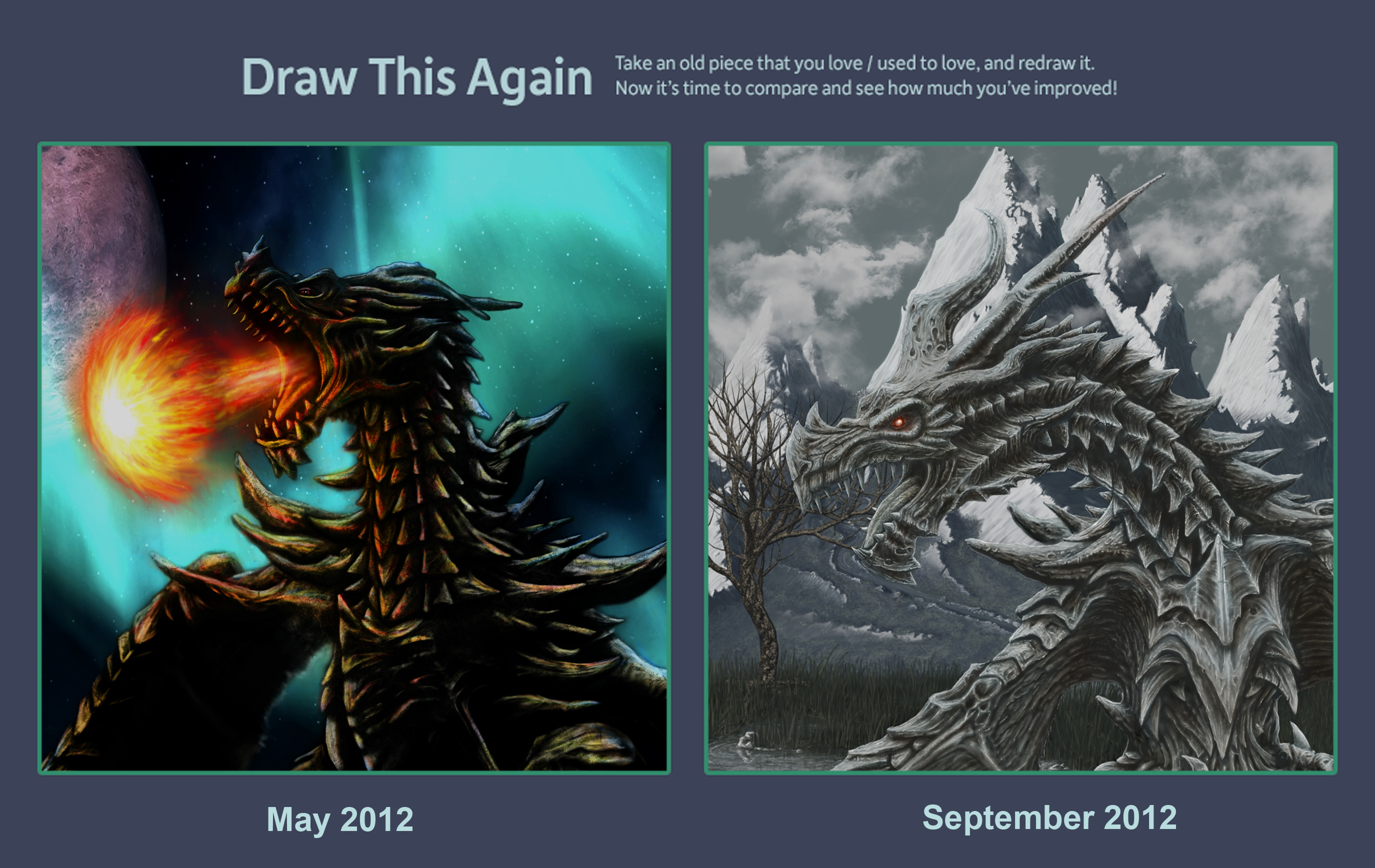 draw this again Alduin the world eater