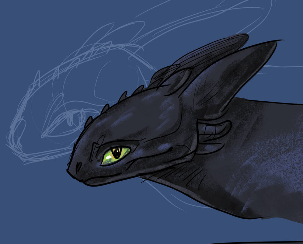 Toothless Speedpaint by WatermelonCreature on DeviantArt
