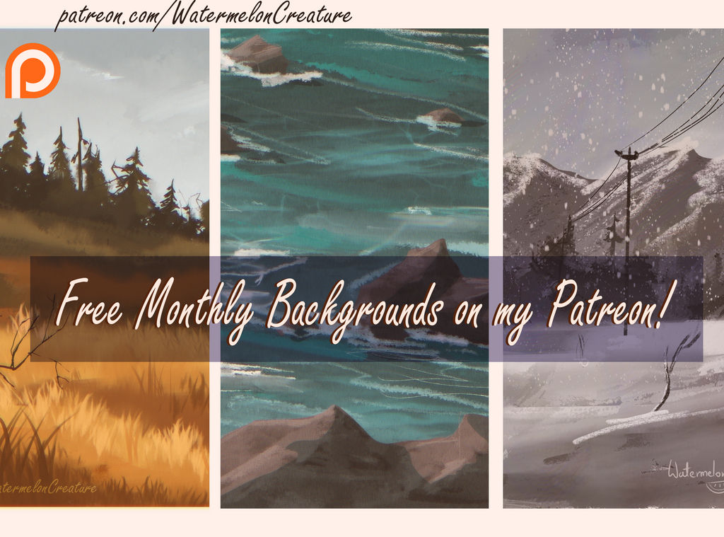 Monthly Bakcgrounds on my Patreon!