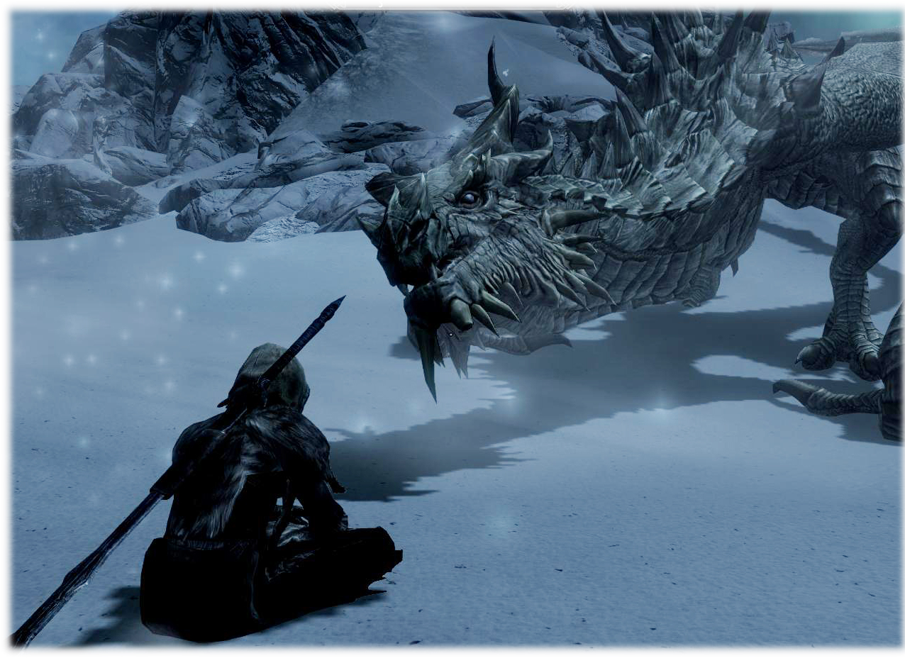 Meditating with Paarthurnax pic 2