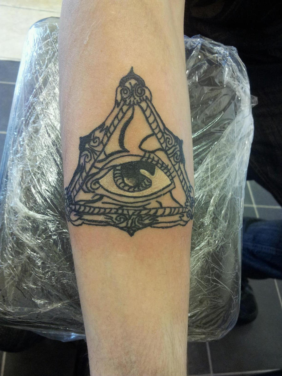 my right arm tattoo all seeing eye by antichrist10 on DeviantArt