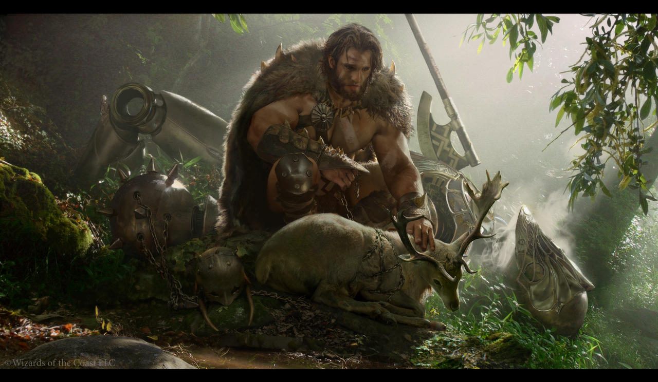 Magic The Gathering: Garruk Wildspeaker by BradRigney on DeviantArt