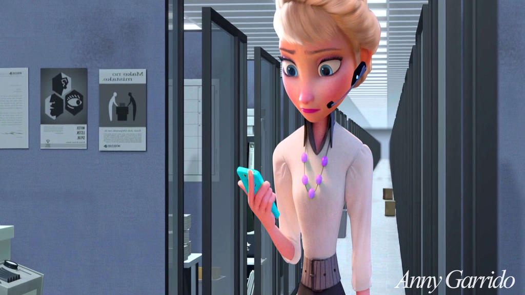 Elsa's new job by AnnyGarrido on DeviantArt