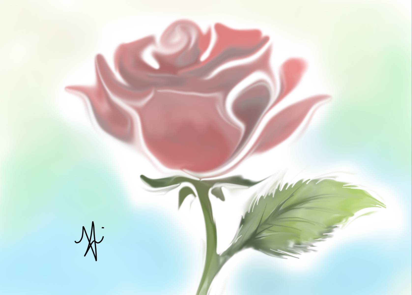 Rose Digital Painting_20220928 by HIRYUU00 on DeviantArt