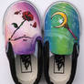 Sailor Moon Painted Vans Shoe for Toddlers