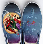 Painted Vans Shoes Hocus Pocus by Ceil