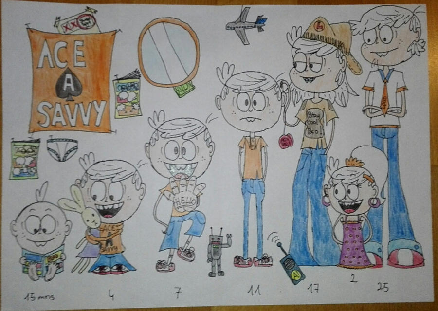 Lincoln Loud Age Evolution by momomaltgern on DeviantArt