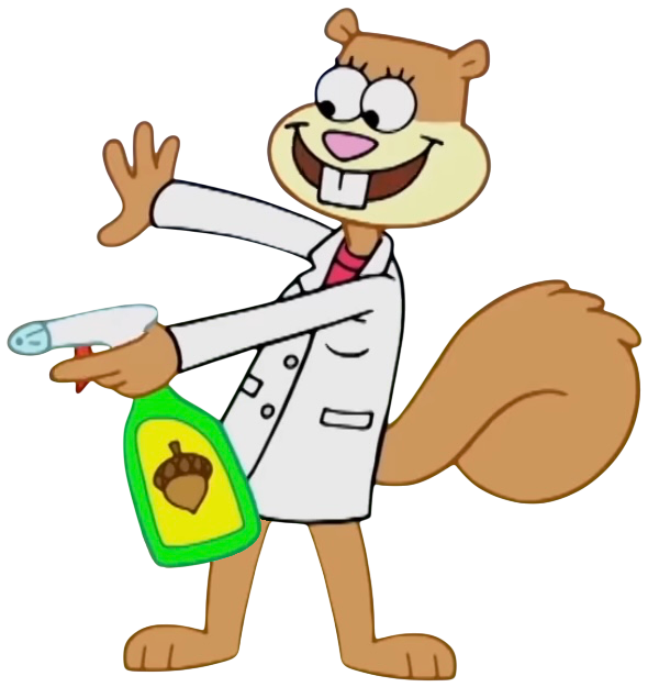 Sandy Lab Sandy Cheeks wears her lab outfit 5 by CEB1031 on DeviantArt