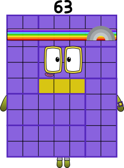 Number 63 Number Block Numberblock 63 by crazymilk2025 on DeviantArt