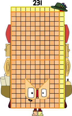 231 Blocks Math Numberblock 231 by crazymilk2025 on DeviantArt