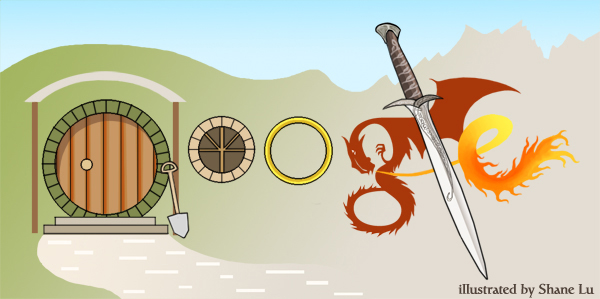 Hobbit google doodle design