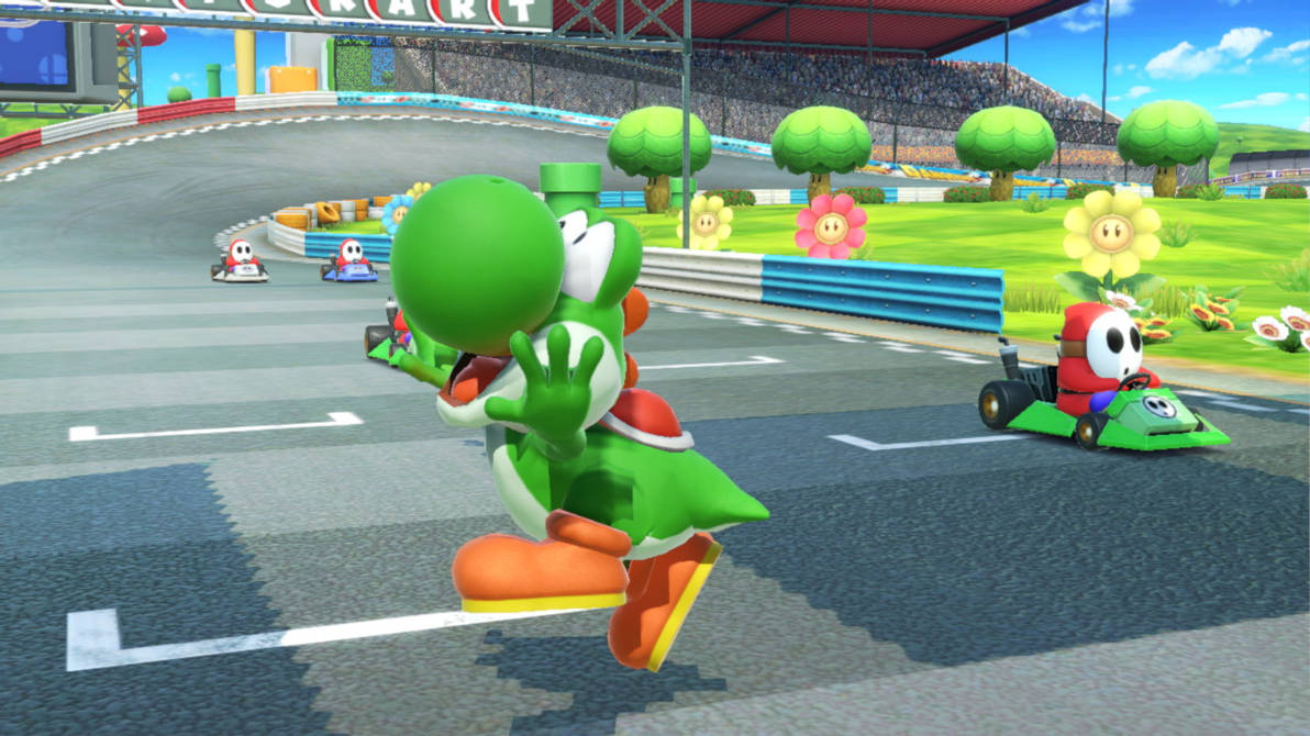 Yoshi's crossy race course by CPOsample on DeviantArt